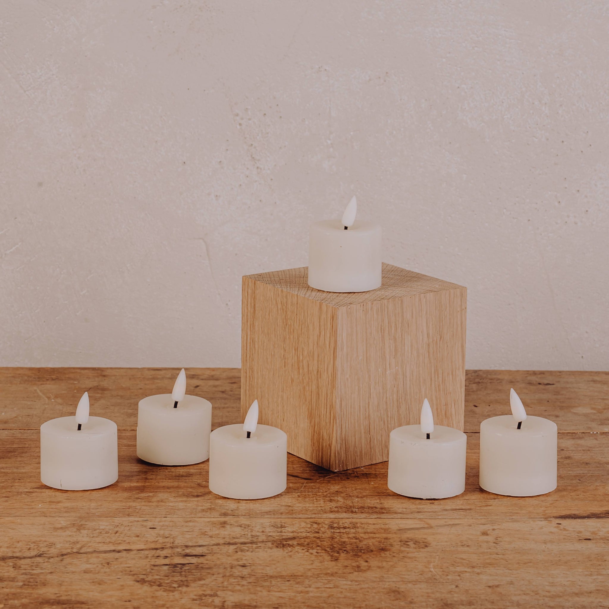 Bougie chauffe plat  LED GM - lot de 6