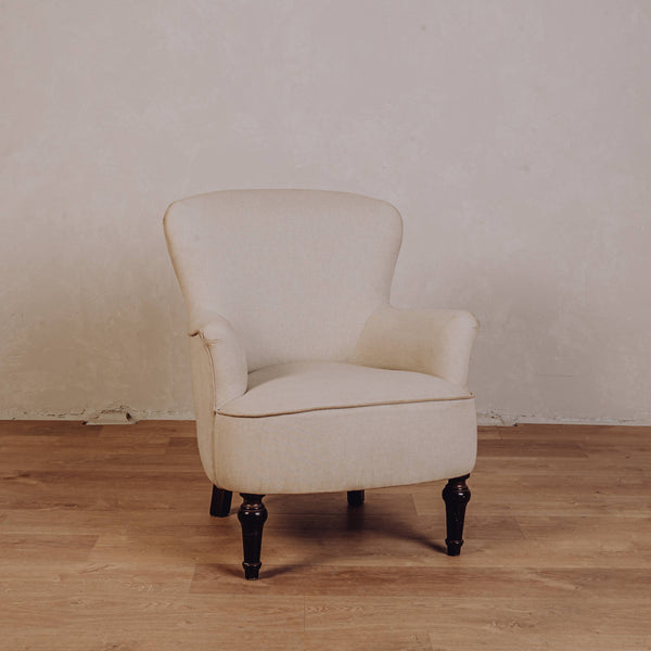Fauteuil Crapaud Ecru