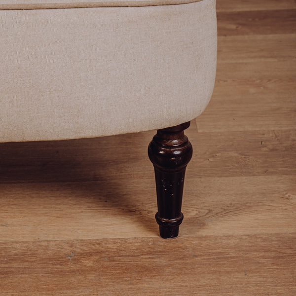 Fauteuil Crapaud Ecru