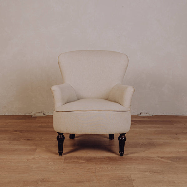 Fauteuil Crapaud Ecru