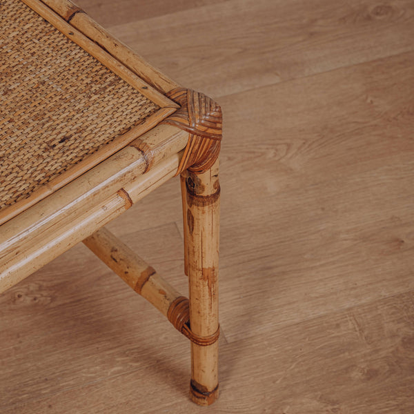 Table basse rotin - carré - modèles divers