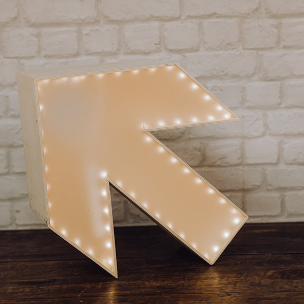 Flèche lumineuse Bois et plexi