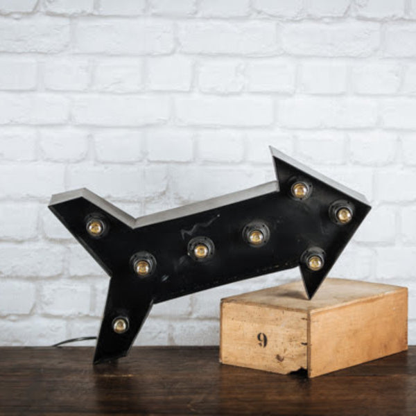 Flèche lumineuse métal