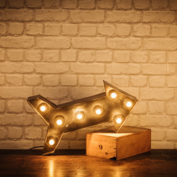 Flèche lumineuse métal