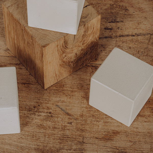 Cube bois blanc
