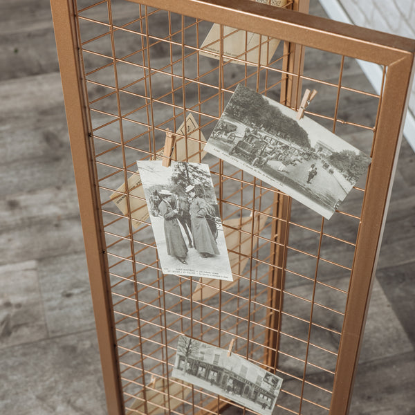 Porte-photo grillagé