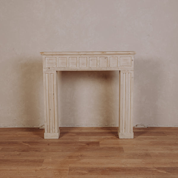 Cheminée bois blanc
